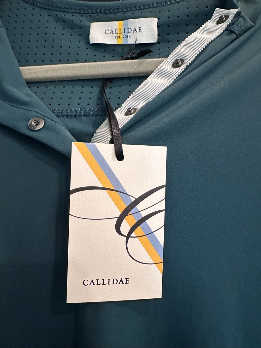 Women's Teal Snap-Front Blouse